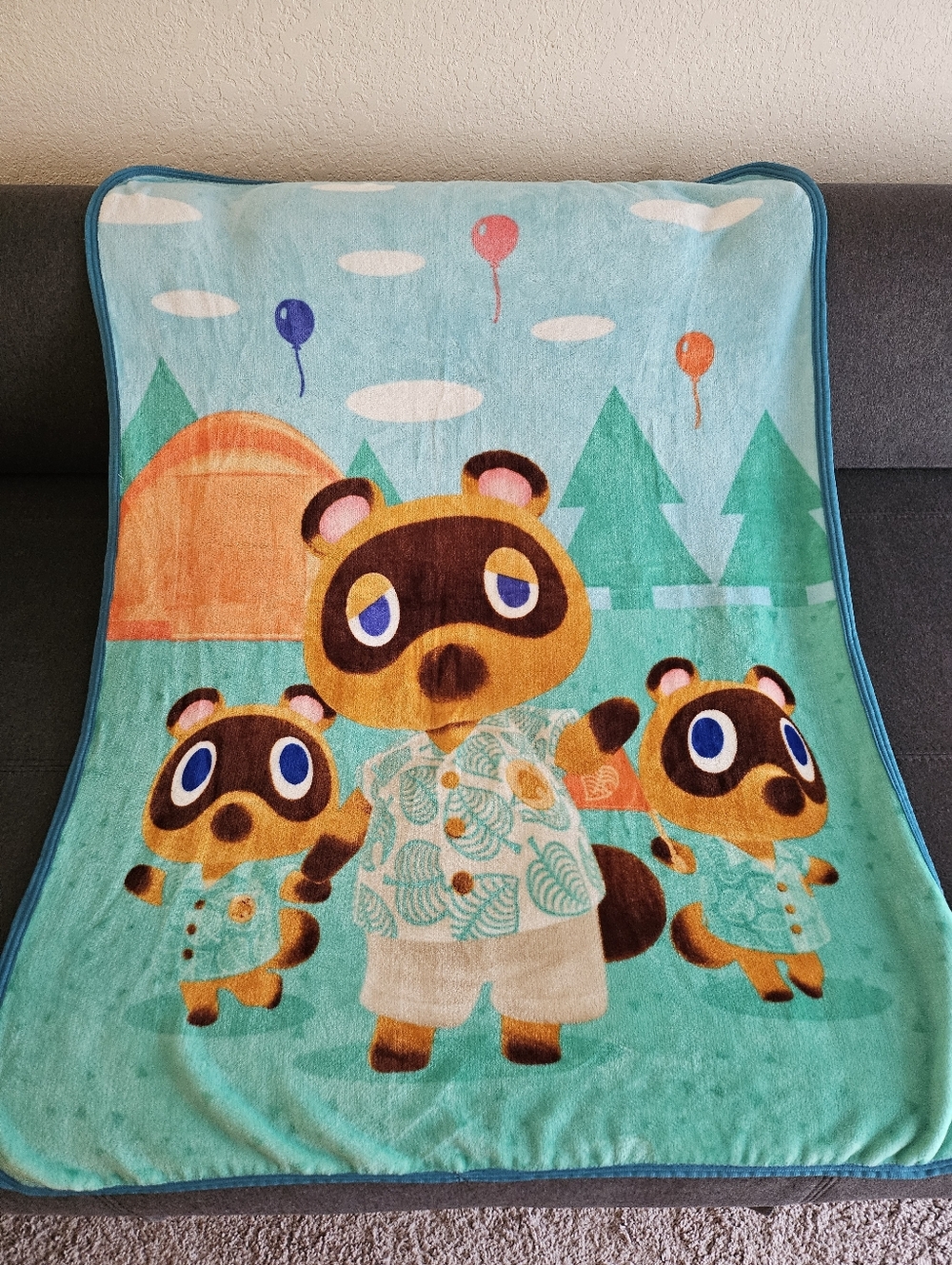 40x50 Animal Crossing Fleece Throw Blanket